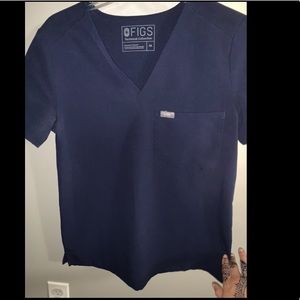 Figs XS Scrub Top